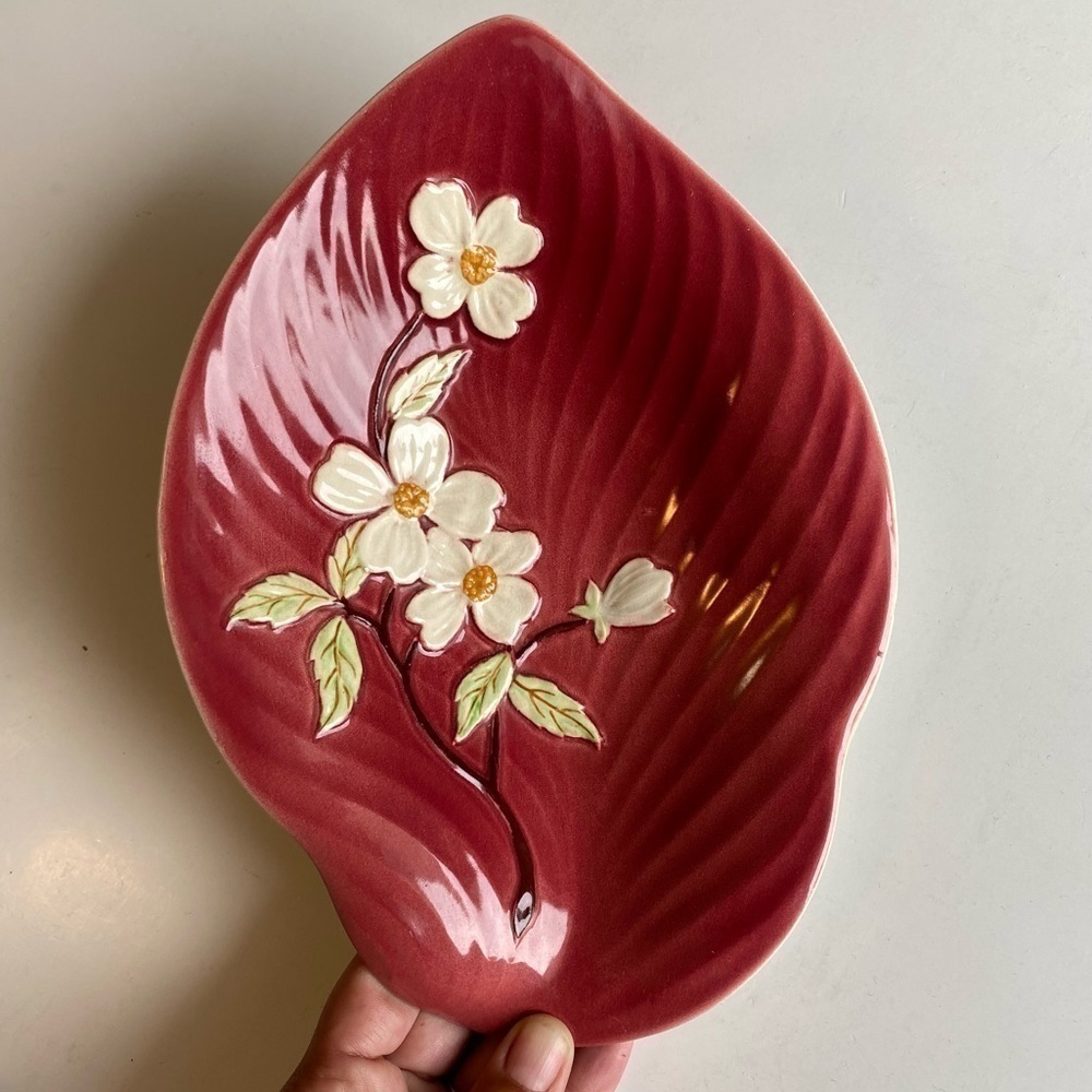 𝅺SHORTER & Son Hand painted Dog wood trinket dish​​​​​​ - Picture 2 of 9